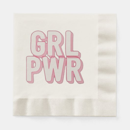 SERVIETTE EN PAPIER GRL PWR (Devant)