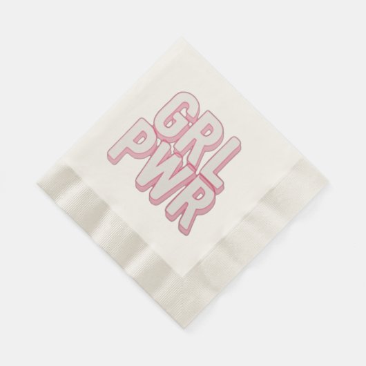 SERVIETTE EN PAPIER GRL PWR (Coin)