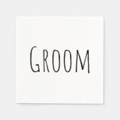 Serviette En Papier Groom (Devant)