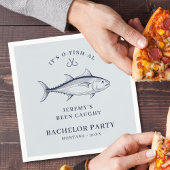 Serviette En Papier Groom Bachelor Party Voyage de pêche Week-end