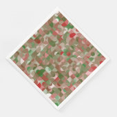 Serviette En Papier Groovy Boho Mod Retro Geometric (Coin)