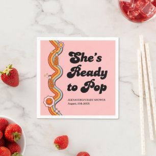Serviette En Papier Groovy Elle est prête à dépoussiérer la rose pouss