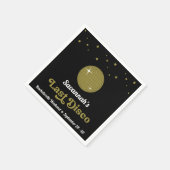 Serviette En Papier Groovy Rétro Dernière Disco Mariée Enterrement de  (Coin)