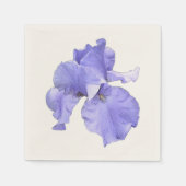 Serviette En Papier Gros Iris Violet (Devant)