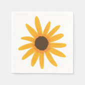 Serviette En Papier Gros papier de tournesol jaune gras (Devant)