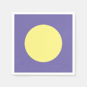 Serviette En Papier Gros point jaune (Devant)