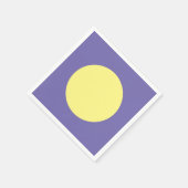 Serviette En Papier Gros point jaune (Coin)