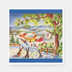 Serviette En Papier Gros seins de Noël à regarder Noël