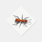 Serviette En Papier Grosse fourmi rouge (Coin)