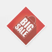 Serviette En Papier Grosse vente Red Retail Bag Conception (Coin)