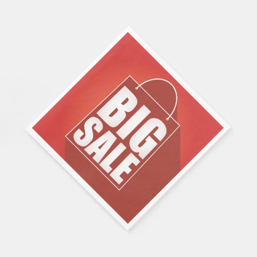 Serviette En Papier Grosse vente Red Retail Bag Conception (Coin)