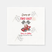 Serviette En Papier Grossissant deux jeûnes 2e anniversaire (Devant)