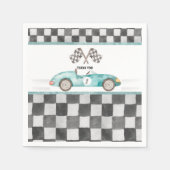 Serviette En Papier Grossissant Deux Rapides 2e Anniversaire (Devant)