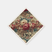 Serviette En Papier Grotesque en croissance - Coussin floral gothique (Coin)