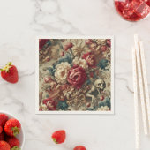 Serviette En Papier Grotesque en croissance - Coussin floral gothique (En situation)