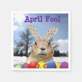 Serviette En Papier Groundhog April Fool Day (Devant)
