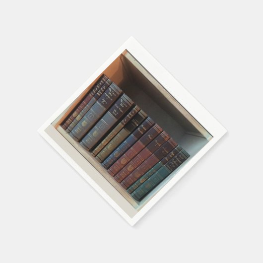 Serviette En Papier Groupe de livres littéraires (Coin)