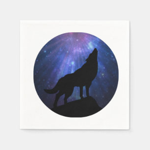 Serviette En Papier Groupe de papier Wolf céleste