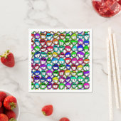 SERVIETTE EN PAPIER GROUPE D'FACES COOL (En situation)