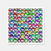 SERVIETTE EN PAPIER GROUPE D'FACES COOL (Devant)