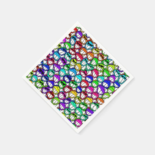 SERVIETTE EN PAPIER GROUPE D'FACES COOL (Coin)