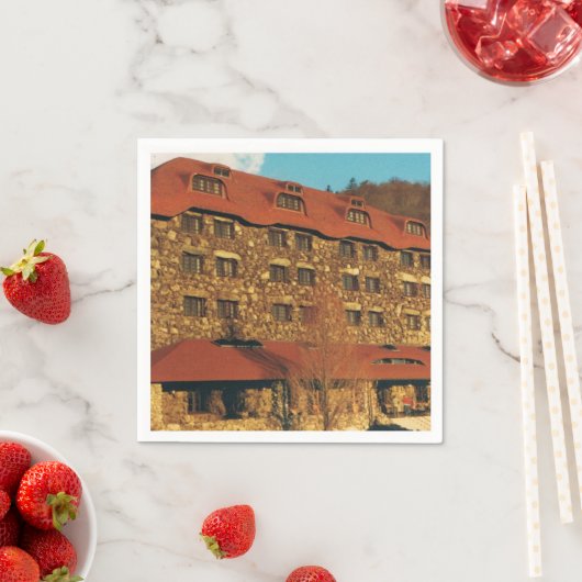 Serviette En Papier Grove Park Inn Napkins (En situation)