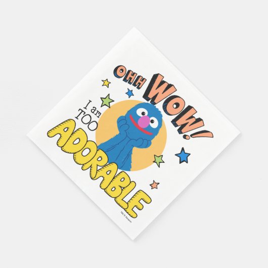 Serviette En Papier Grover | Je Suis Trop Adorable (Coin)