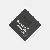 Serviette En Papier Growth Needs Time – Minimal Motivational Quote Pos (Coin)