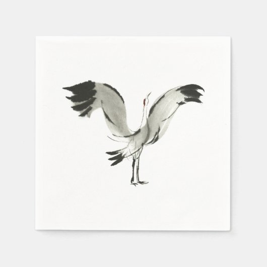 Serviette En Papier Grue (Devant)