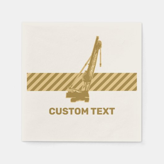 Serviette En Papier Grue de construction (Devant)