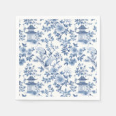 Serviette En Papier Grue de pagode en chinoiserie (Devant)