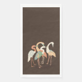 Serviette En Papier Grues d'art pop couleur neutre (Devant)