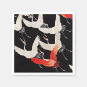 Serviette En Papier Grues volantes : Japonais Bird Kimono Art (Devant)