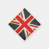 Serviette En Papier Grunge British Union Jack Posh Papier serviettes (Coin)