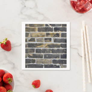 Serviette En Papier Grunge City Brick Wall