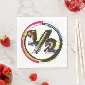 Serviette En Papier Grunge demi-symbole serviettes (En situation)