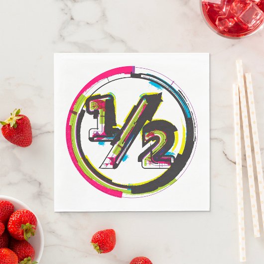 Serviette En Papier Grunge demi-symbole serviettes