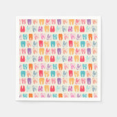 Serviette En Papier Grunge Tooth Motif (Devant)