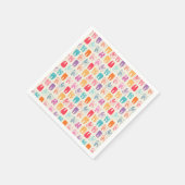 Serviette En Papier Grunge Tooth Motif (Coin)