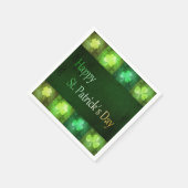 Serviette En Papier Grungy St. Patrick's Day Shamrocks - Papier Napkin (Coin)