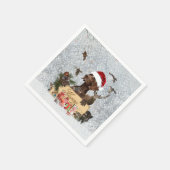 Serviette En Papier Gsp, Noël de chien (Coin)