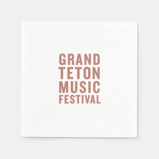 Serviette En Papier GTMF Cocktail Napkins Terracotta (Devant)