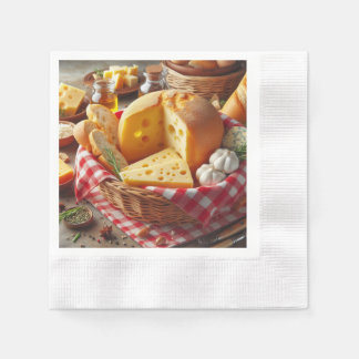 Serviette En Papier Guardanapo de Papel Personalizado Pães e Queijo