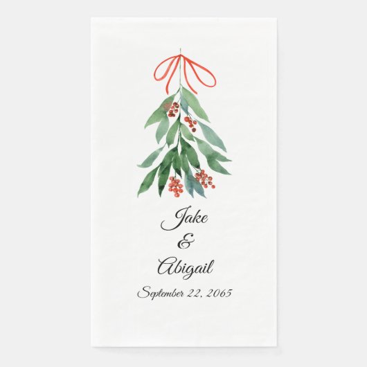 Serviette En Papier Gue en papier de Noël personnalisée (Devant)