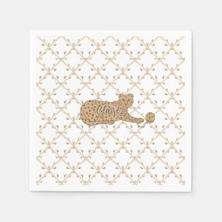 Serviette En Papier Guépard et bambou