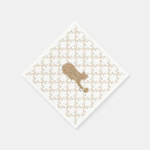 Serviette En Papier Guépard et bambou (Coin)