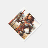 Serviette En Papier Guerrier (Coin)