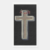 Serviette En Papier Guest towel Paper Napkins Black Background (Devant)