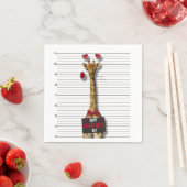 Serviette En Papier Guilty Giraffe Mugshot Drôle Heureuse Sainte-Valen (En situation)