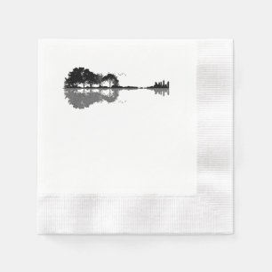 Serviette En Papier Guitar Lake Shadow